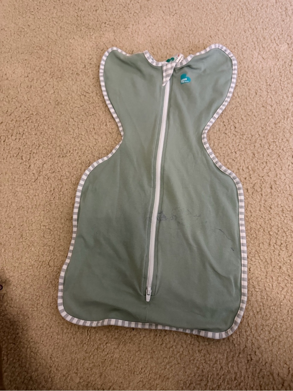 Love to Dream Sage Green Swaddle Size small